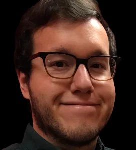 Smiling man wearing glasses