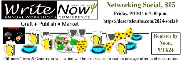 conference logo with text and food/drink items
